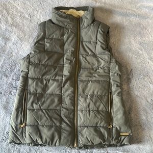 Sage Green Puff Vest from Calvin Klein